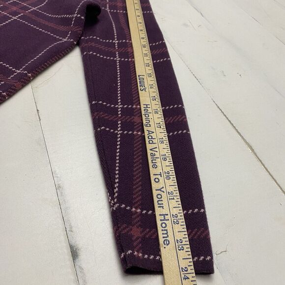 Lot Lands End Plaid Mock Neck Stretch Cotton Blend Sweaters Women's Small (6-8) - Picture 12 of 16